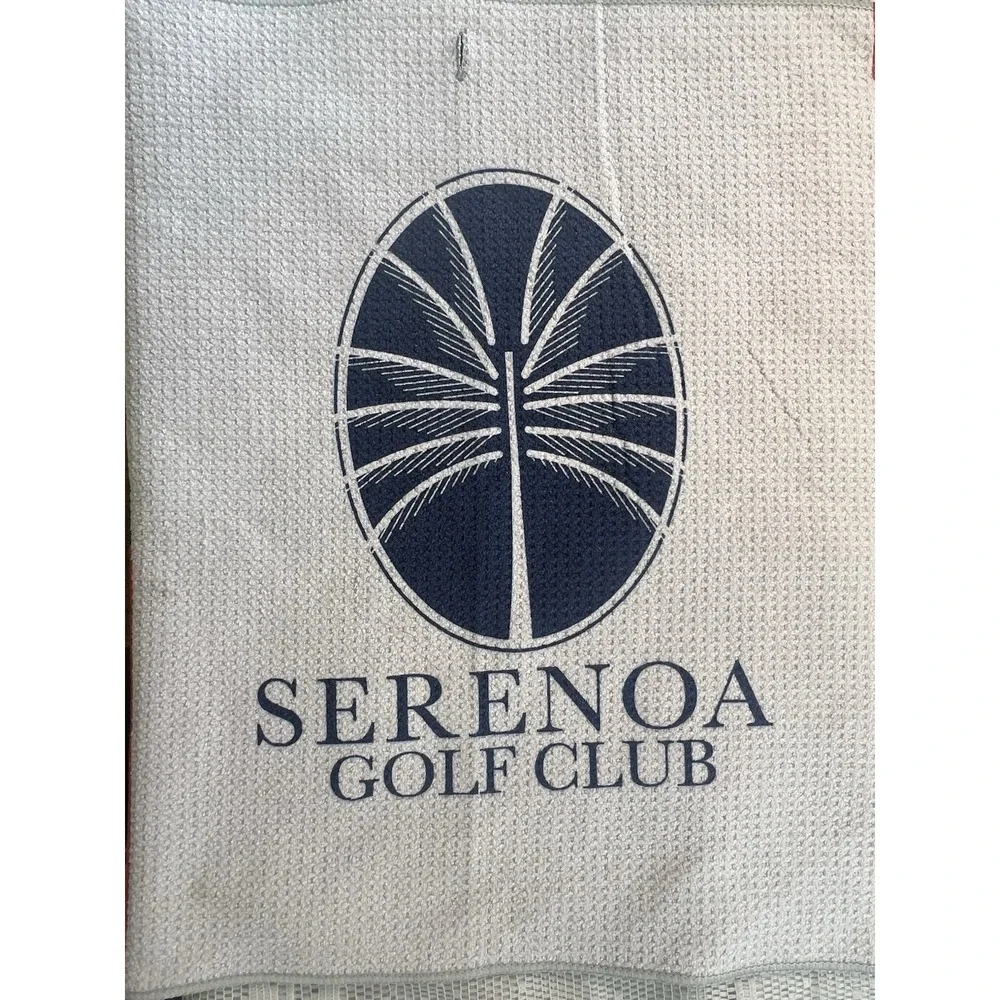 Serenoa Golf Club Logo Golf Towel American & Florida Flags Course Souvenir